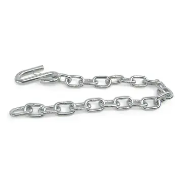 Trailer Safety Chain Zinc Plated 5/16 in Thickness 30 in 7,000lb with S Hook