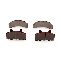 STURDY BUILT Replacement Caliper Brake Pad Set Fits 8 Lug Hubs - RED Pad