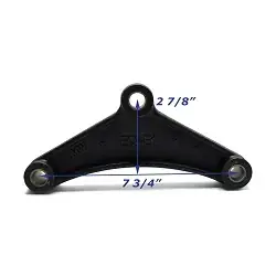 Painted Steel Trailer Equalizer Bar 7 3/4 inch EQ-E1