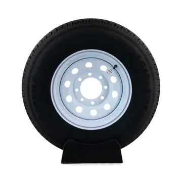 Trailer Tire ST235/80R16 on White Steel Mod Wheel 8 Lug by Loadstar
