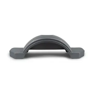 Silver Plastic Trailer Fender for Boat Trailer Silver Single Axle 9 3/4 in x 31 1/4 in x 12 3/4 in