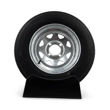Eco-Trail ST 5.30-12 Load Range C Trailer Tire on Galvanized 4 Bolt Wheel