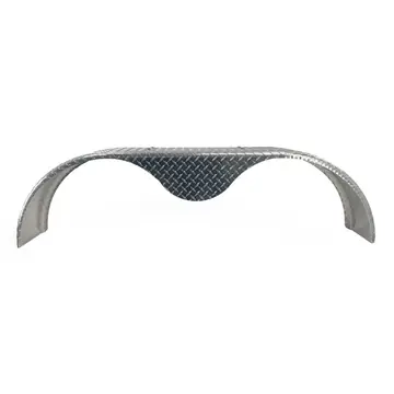 Adjustable Aluminum Diamond Plate Tandem Axle Boat Trailer Teardrop Fender 60 to 72 inch