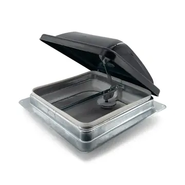 Trailer Roof Vent Crank-Up Assembly W/ Smoke Top