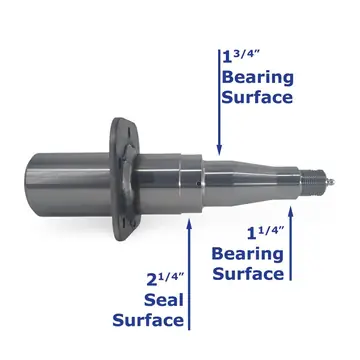 Replacement #42 Spindle for Galvanized Knott brand Trailer Torsion Axles