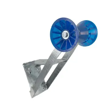 Boat Trailer Winch Seat with Blue PVC Roller and Bells for 2 inch and 3 inch Winch Posts