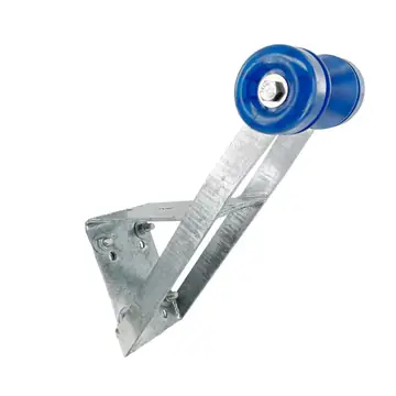 Boat Trailer Winch Seat with Blue PVC Roller and End Caps for 2 inch and 3 inch Winch Posts