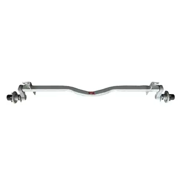 KNOTT AUTOFLEX Galvanized 3,750lb 5 Lug 78 inch Hub Face 66 inch Outside of Bracket 20 Degree Down Boat Trailer Torsion Axle