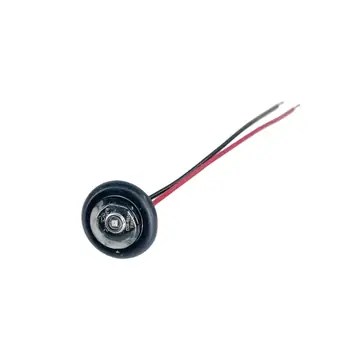 TecNiq S37 Mini LED 3/4 inch Clear Lens Red Diode Side Marker Enclosed Trailer Bullet Light
