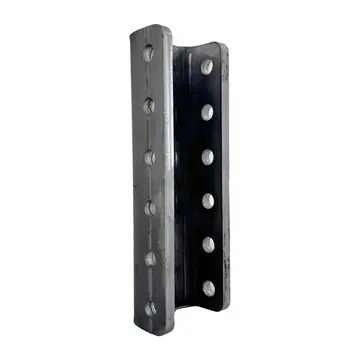 Heavy Duty 6 Hole 12 inch Adjustable Channel for Pintle Rings Adjustable Couplers 21,000lb Capacity
