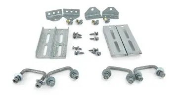 Sturdy Built (4) 8" Galvanized Swivel Top Bunk Bracket Kit with Hardware for 1.5x3 Boat Trailer Crossmember